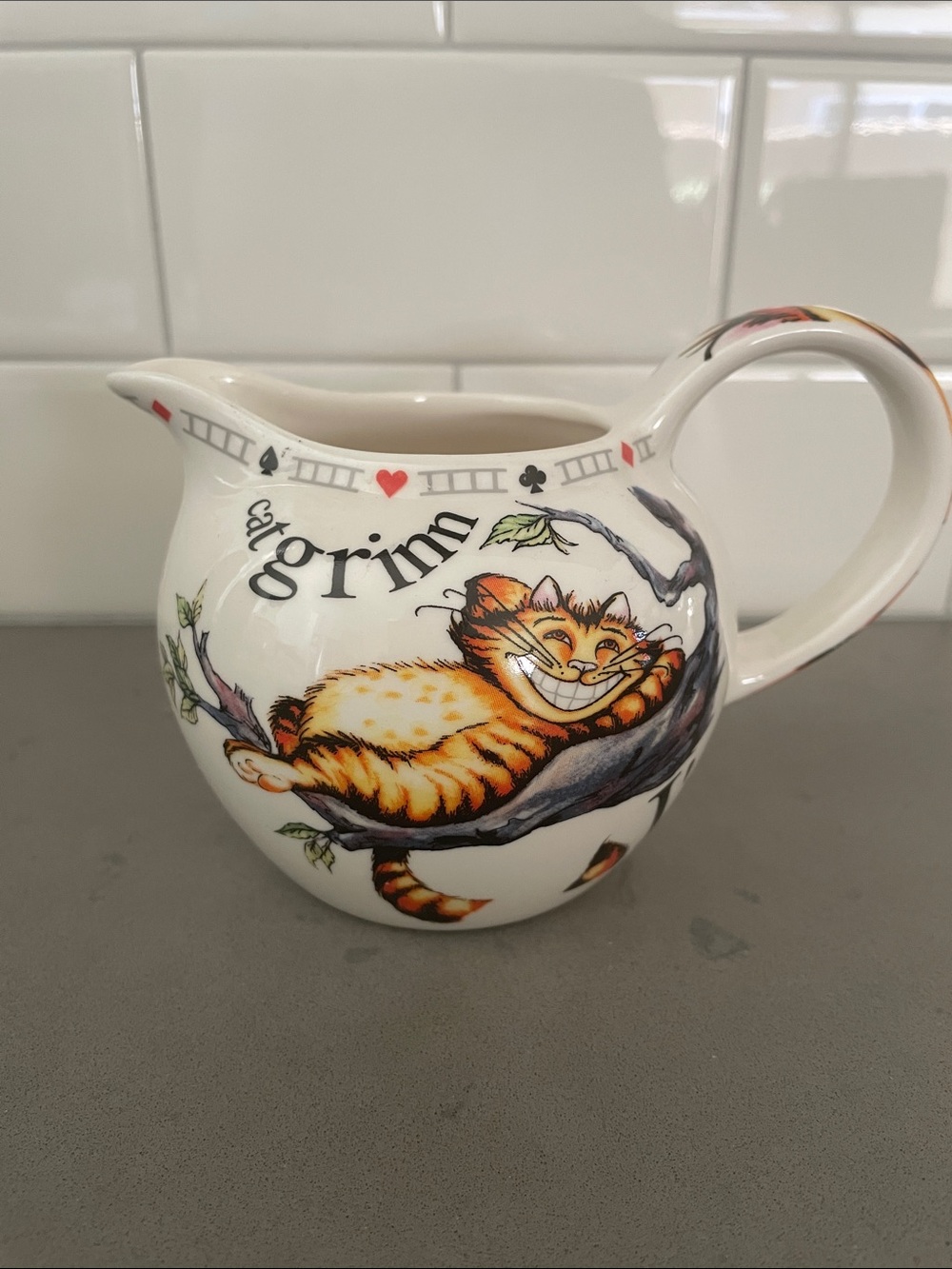 Paul Cardew Alice In Wonderland Tea Party Cheshire Cat Creamer Cardew Design